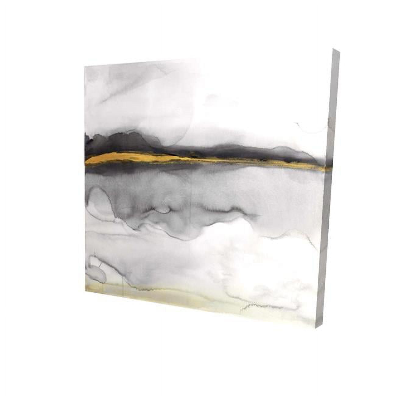 16 x 16 in. Gold Stripe Abstract-Print on Canvas