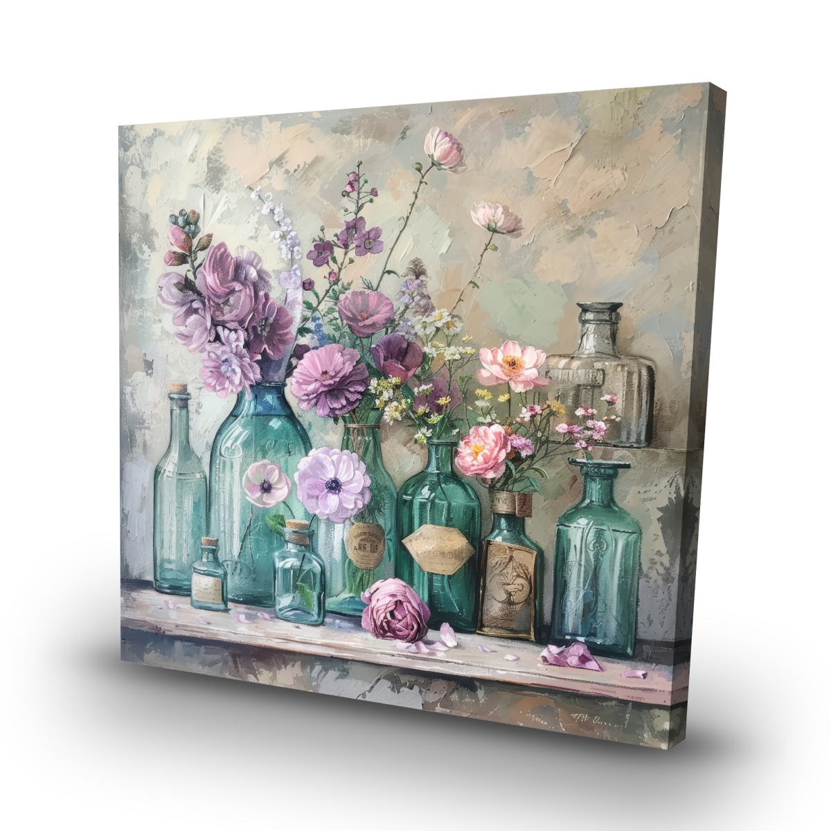 C1RC3232TIQN6Q 32 x 32 in. Elegant Still Life Canvas - Home Decor Art - Wall Decor