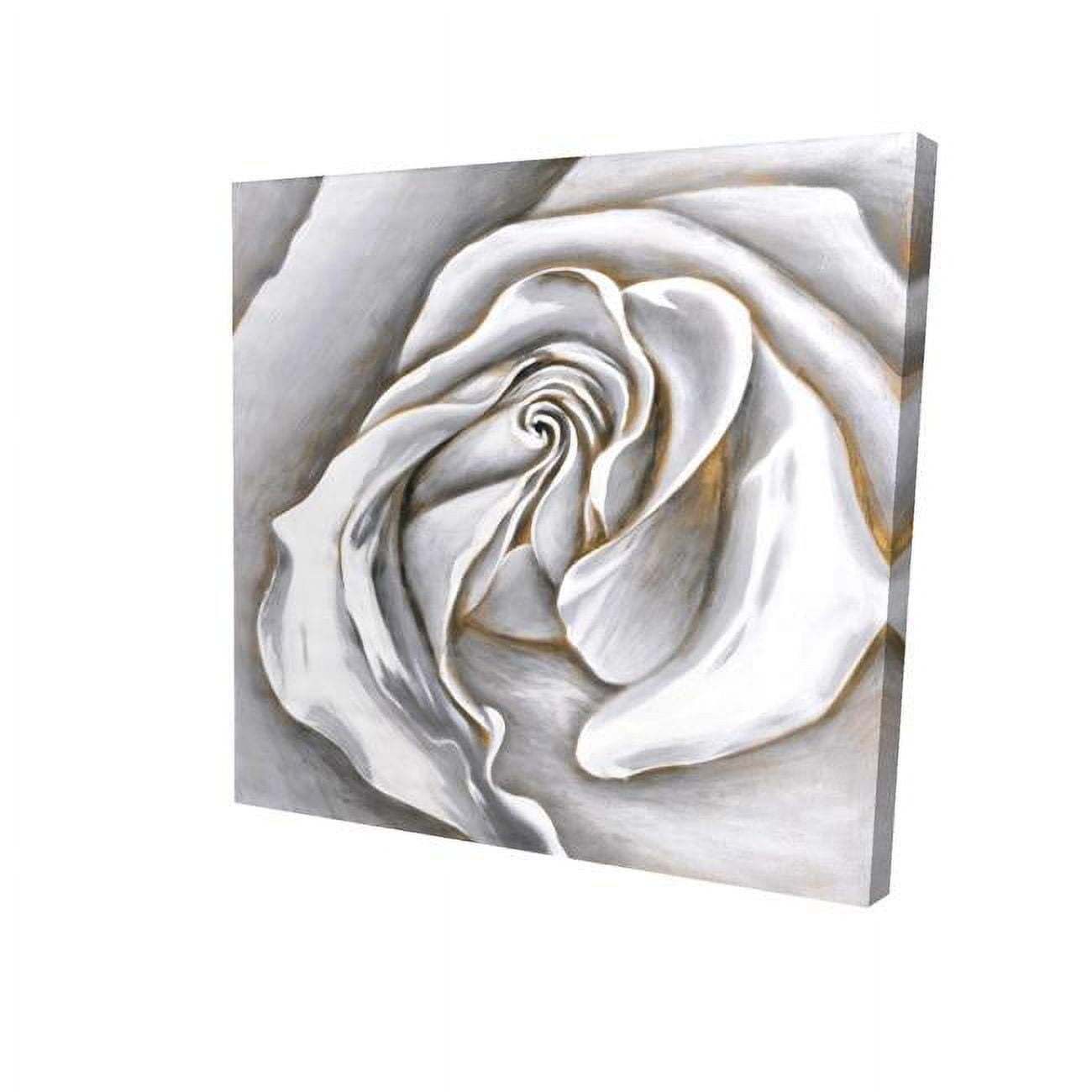32 x 32 in. White Rose Delicate-Print on Canvas