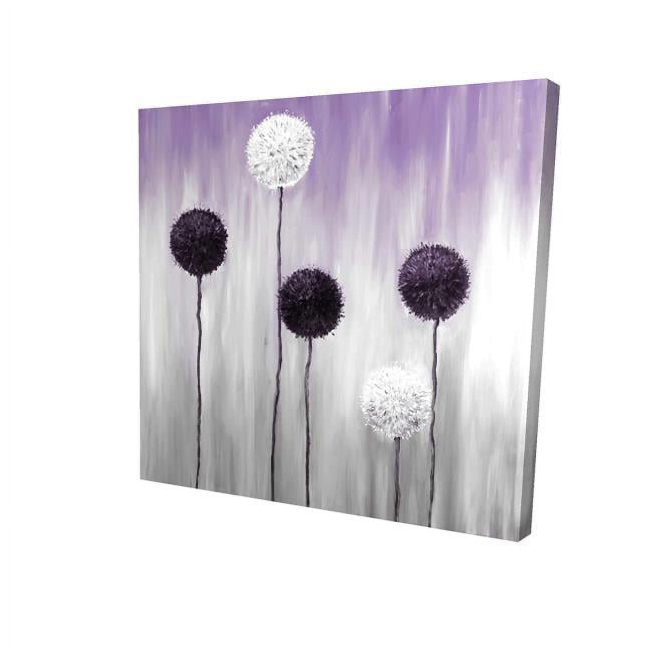 32 x 32 in. Purple & White Allium Flowers-Print on Canvas