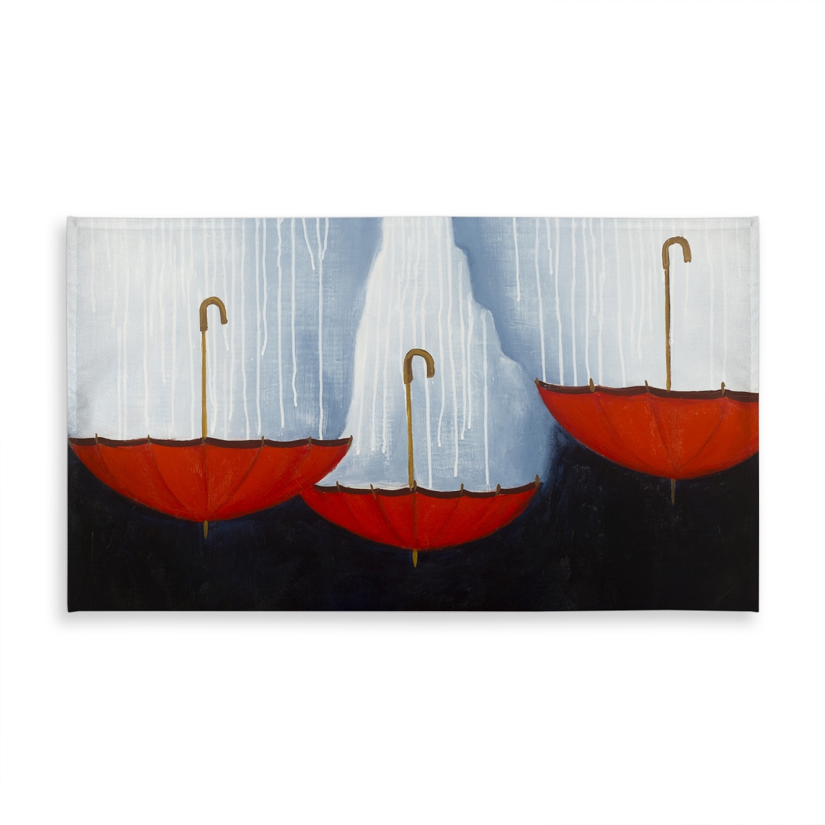 Picture of Begin Home Decor C1TCLRGEUTSGSP 58 x 102 in. Upside Down Umbrellas Tablecloth - Blue Indoor & Outdoor Decor