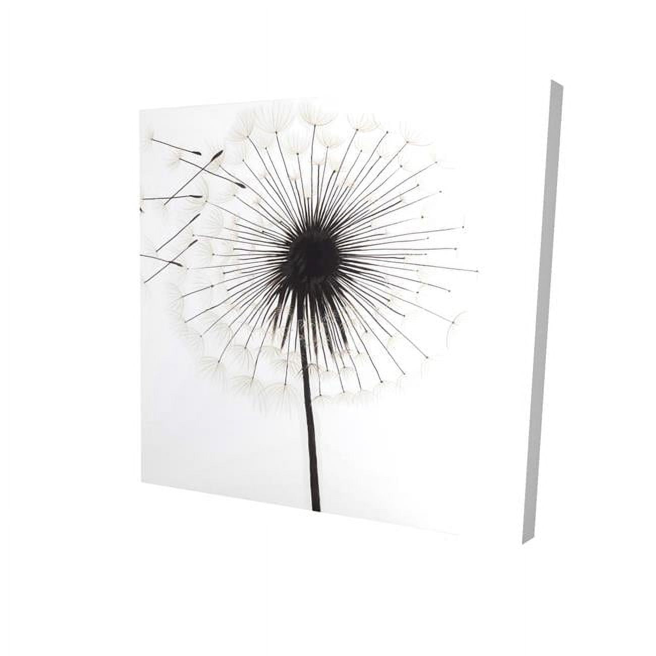 32 x 32 in. Silhouette of Dandelion-Print on Canvas