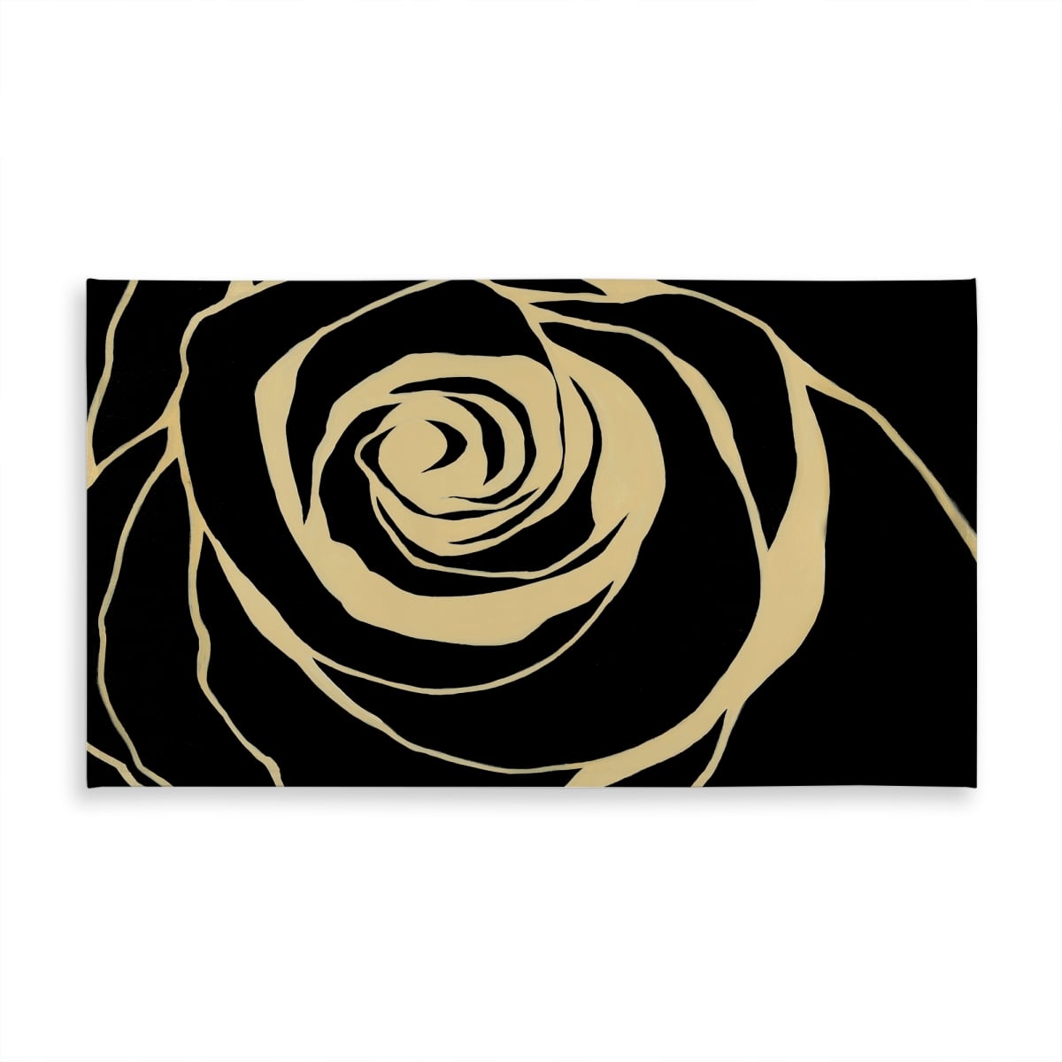 C1TCLRGECSF76A 58 x 102 in. Black Rose Romantic Flowers Tablecloth - Indoor & Outdoor Decor