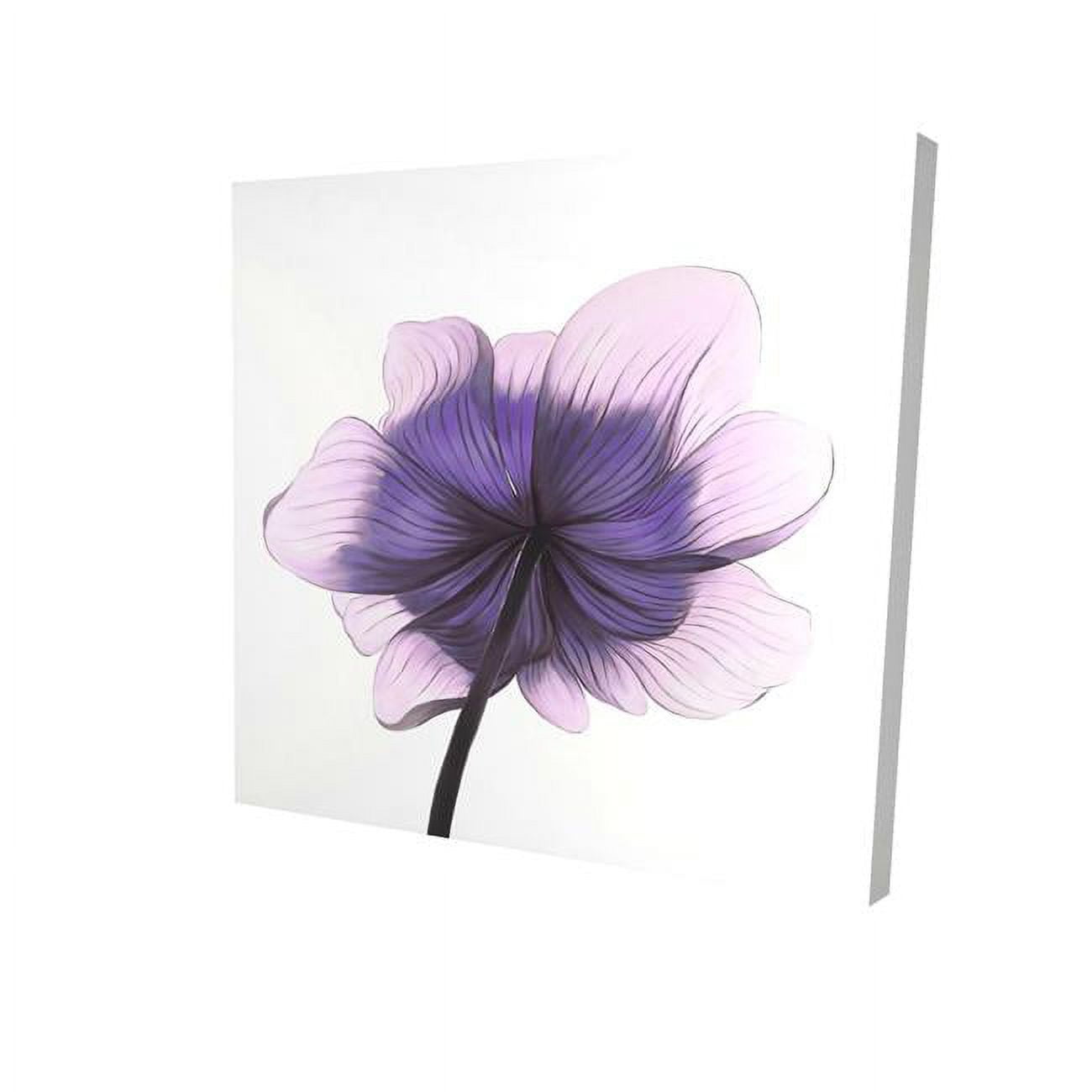 32 x 32 in. Beautiful Anemone Purple Flower-Print on Canvas
