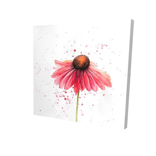 32 x 32 in. Pink Daisy-Print on Canvas