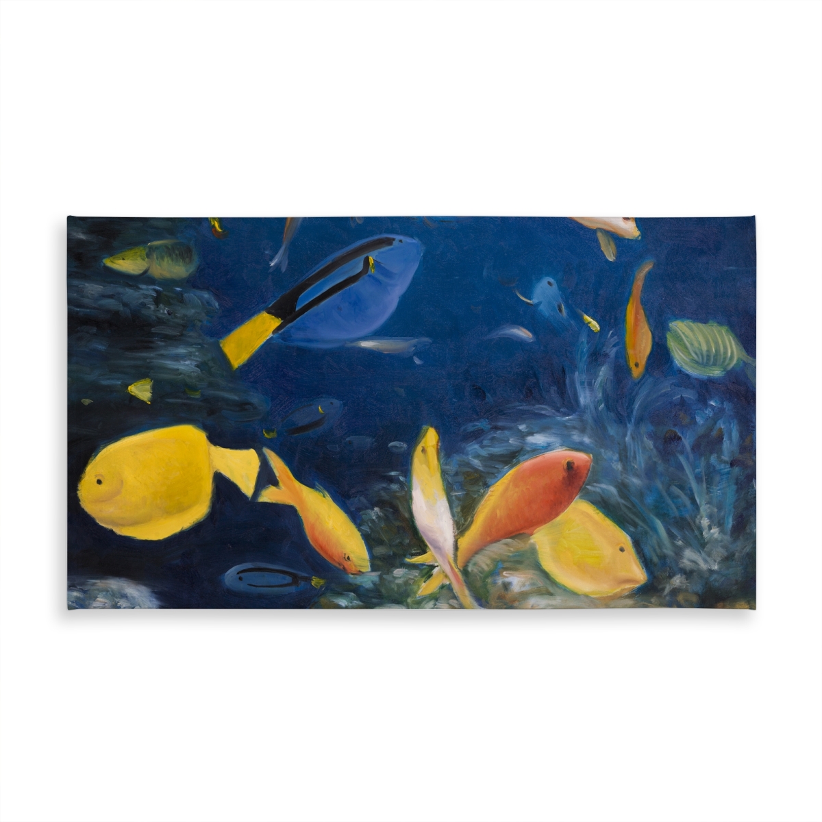 Picture of Begin Home Decor C1TCLRGE2N7GHP 58 x 102 in. Colorful Fish Under the Sea Tablecloth - Indoor & Outdoor Decor