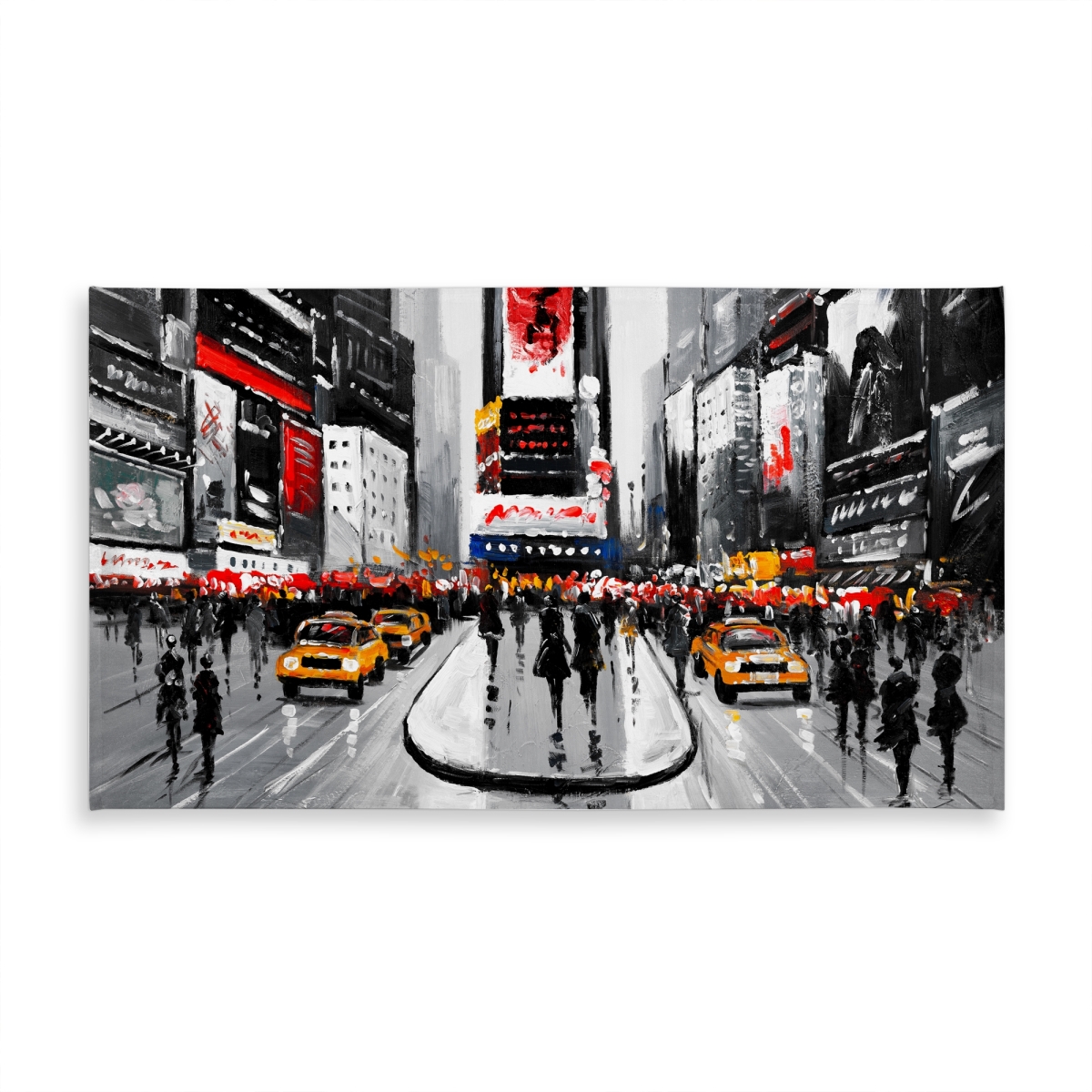 Picture of Begin Home Decor C1TCLRGEXAD2BO 58 x 102 in. Gray NYC Busy Street Tablecloth - Indoor & Outdoor Home Decor