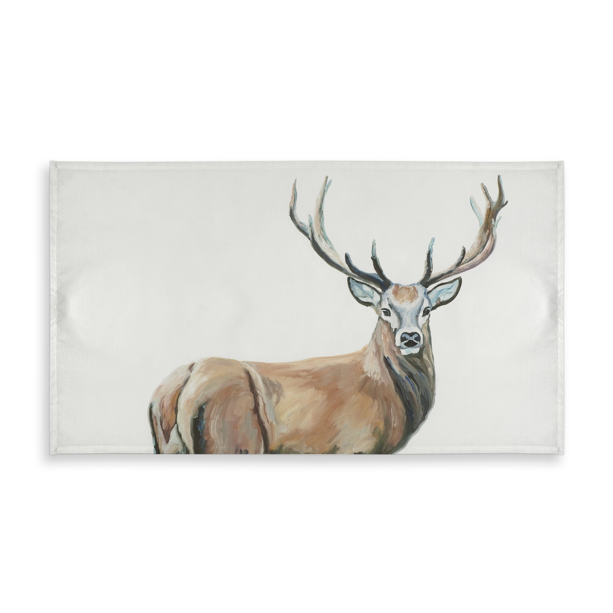 Picture of Begin Home Decor C1TCLRGELC271B 58 x 102 in. White Deer Tablecloth - Indoor & Outdoor Home Decor Essential