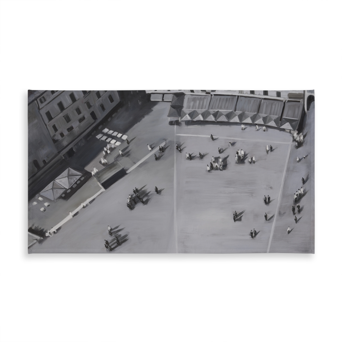 Picture of Begin Home Decor C1TCLRGEZWA7LH 58 x 102 in. Gray Street Indoor & Outdoor Tablecloth - Piazza Del Campo Decor