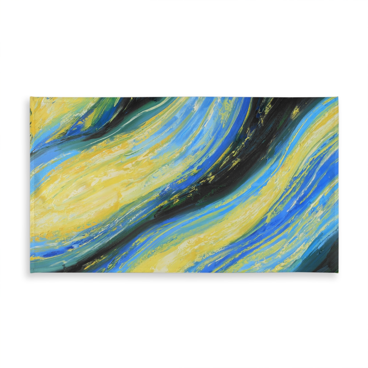Picture of Begin Home Decor C1TCLRGETELU1K 58 x 102 in. Liquid Magic Wave Abstract Tablecloth - Indoor & Outdoor Decor