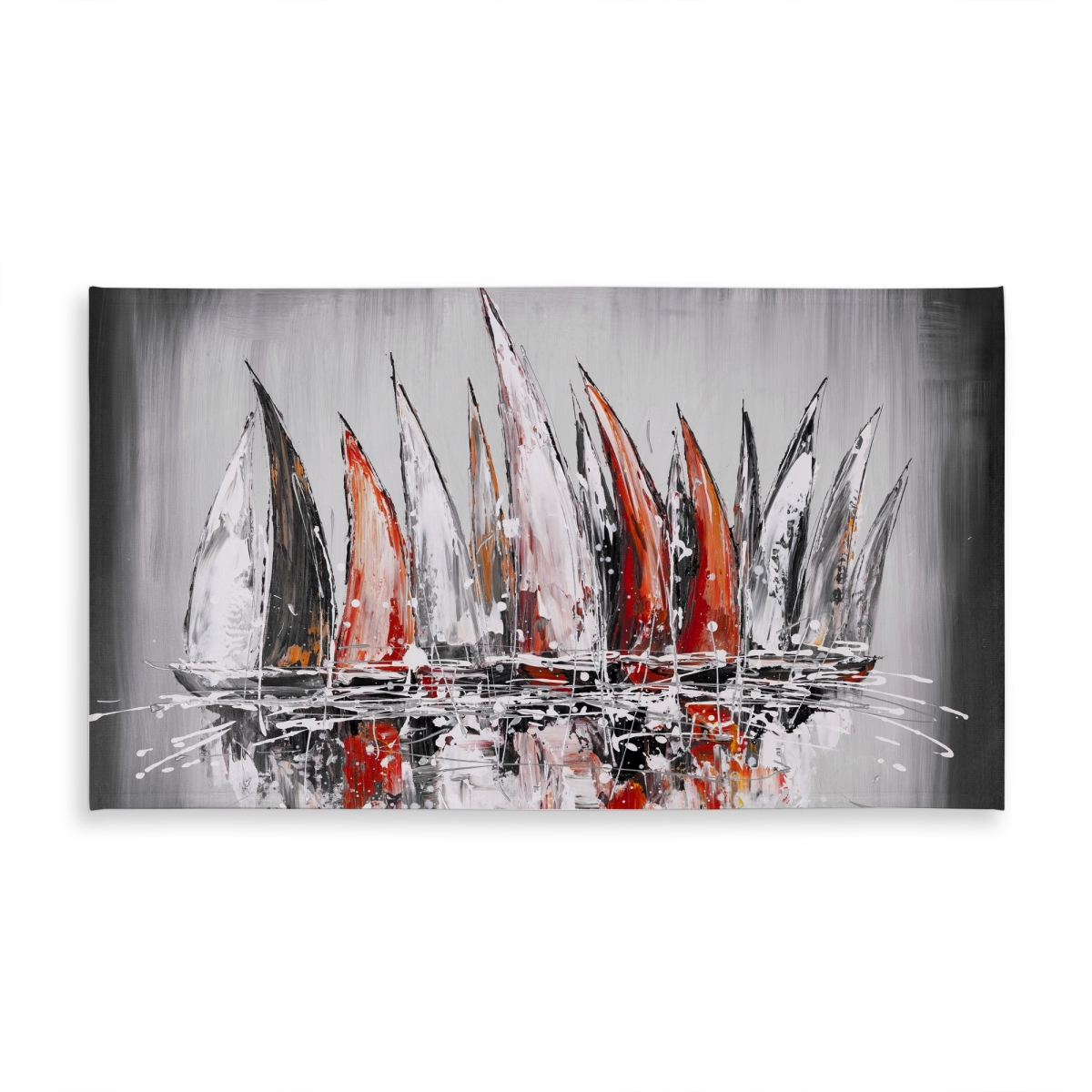 Picture of Begin Home Decor C1TCLRGEXV9X9H 58 x 102 in. Sailboats Tablecloth - Modern Indoor & Outdoor Home Decor