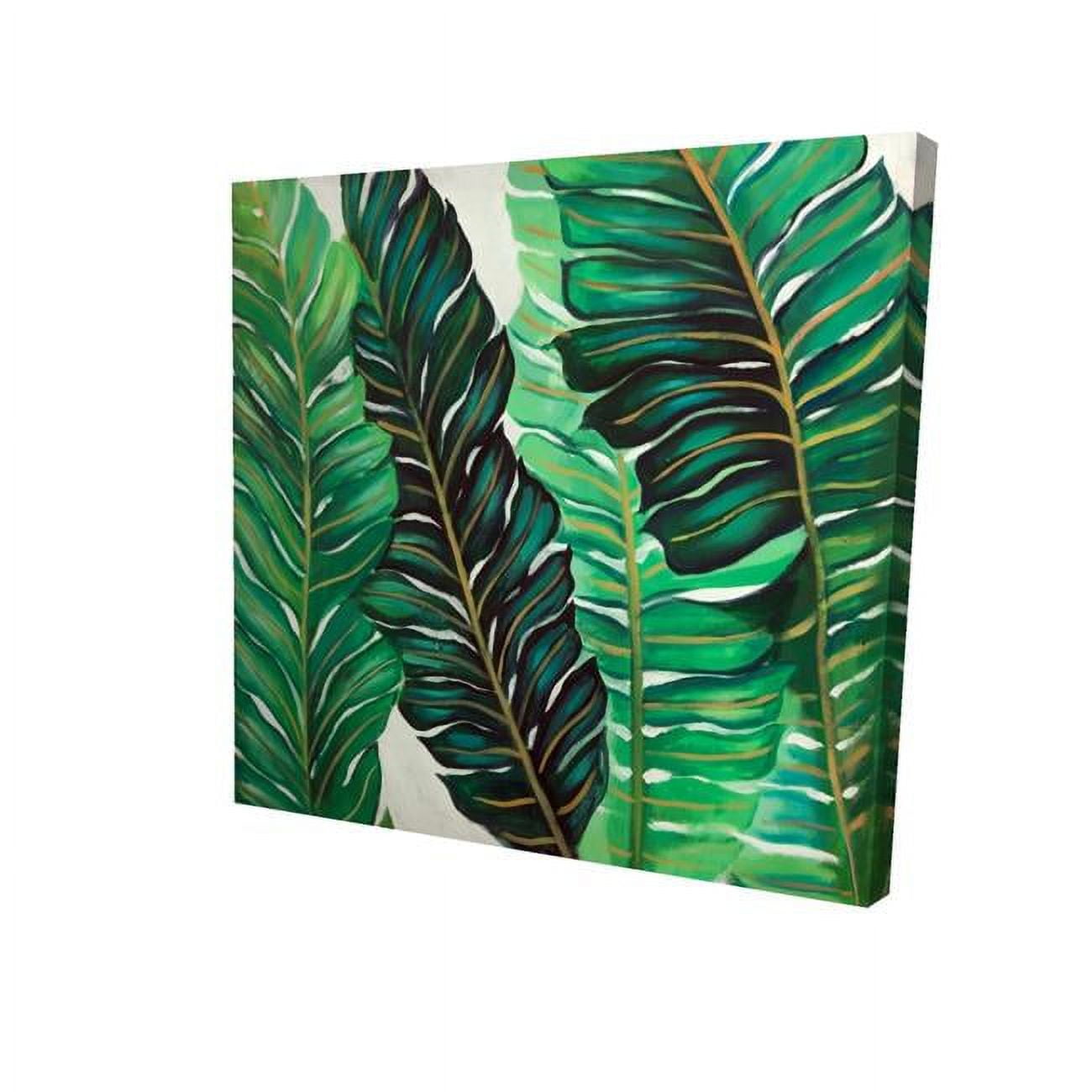 32 x 32 in. Several Exotic Plant Leaves-Print on Canvas