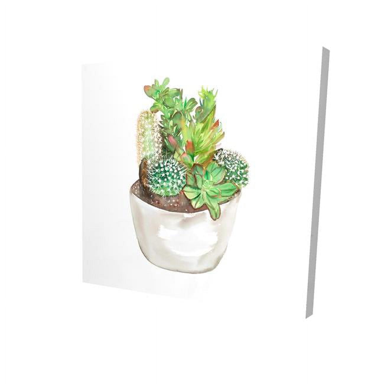 32 x 32 in. Cactus Assortment In A Pot-Print on Canvas