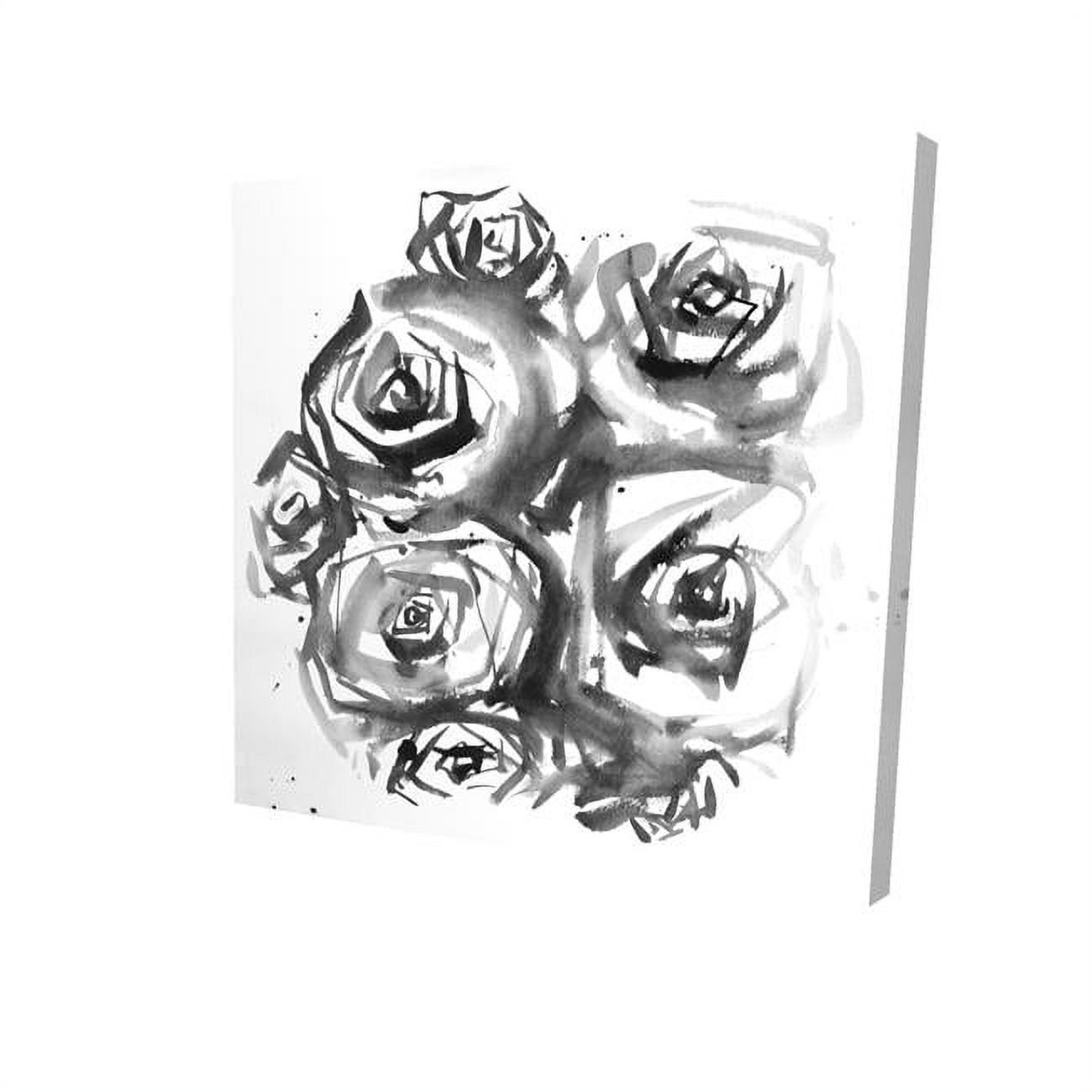 32 x 32 in. Set of Abstract Roses-Print on Canvas