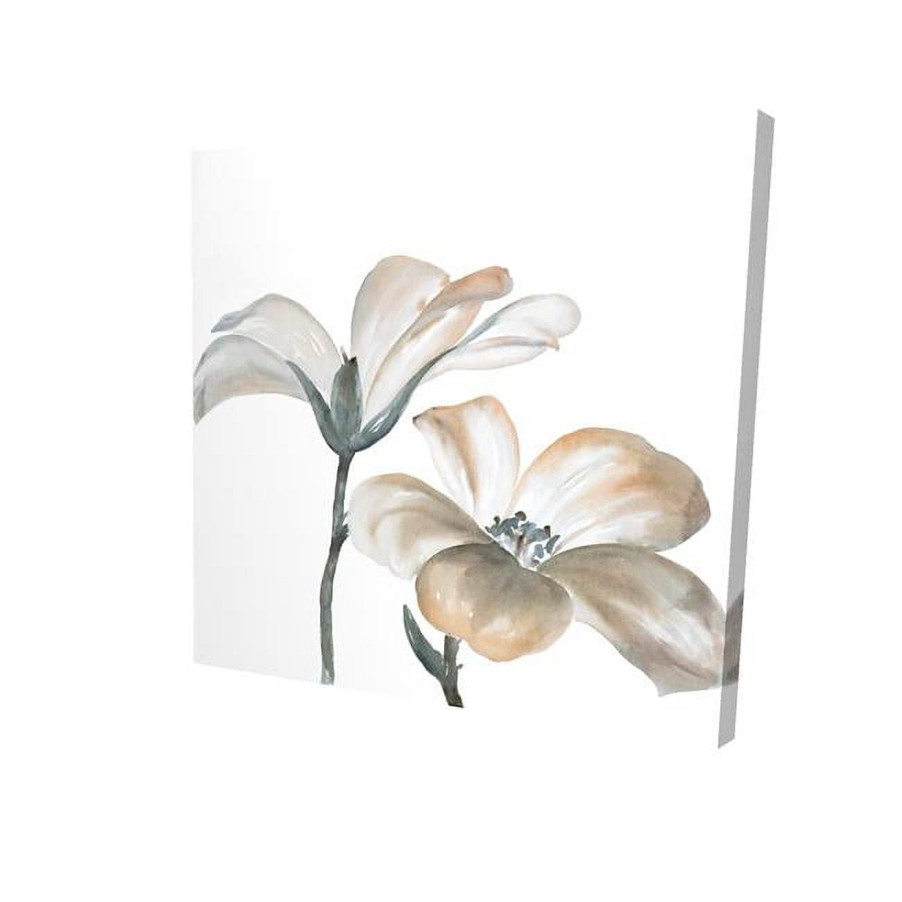 32 x 32 in. Beautiful Desaturated Flowers-Print on Canvas