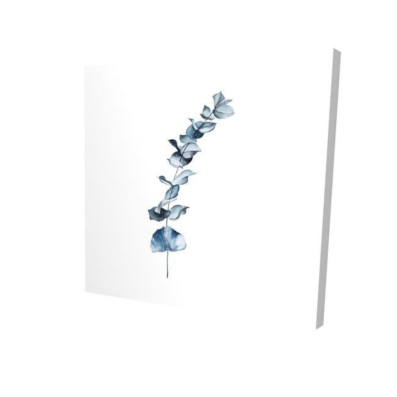 32 x 32 in. Eucalyptus Blue Leaves-Print on Canvas