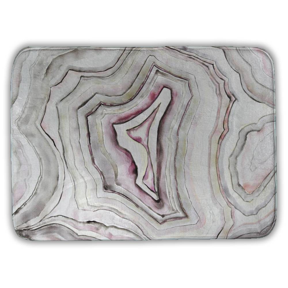 5930-2417-MN3 17 x 24 in. Geode Pink Pattern Spiritual Bath Mat - Home Decor Essential