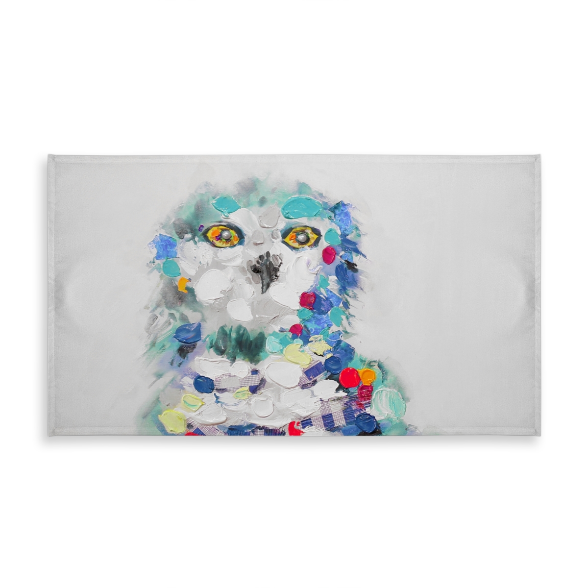 Picture of Begin Home Decor C1TCLRGEUHPEEP 58 x 102 in. Abstract Owl Tablecloth - Blue Animal Decor for Indoor & Outdoor
