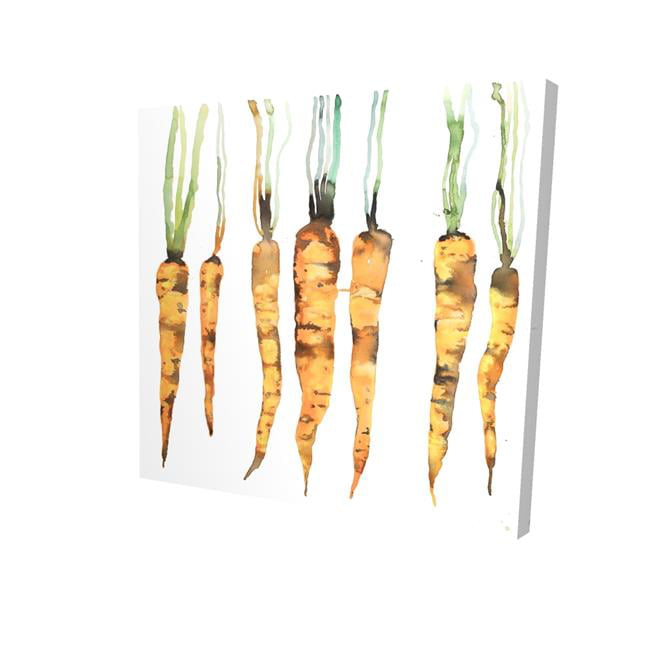 32 x 32 in. Freshly Picked Carrots-Print on Canvas