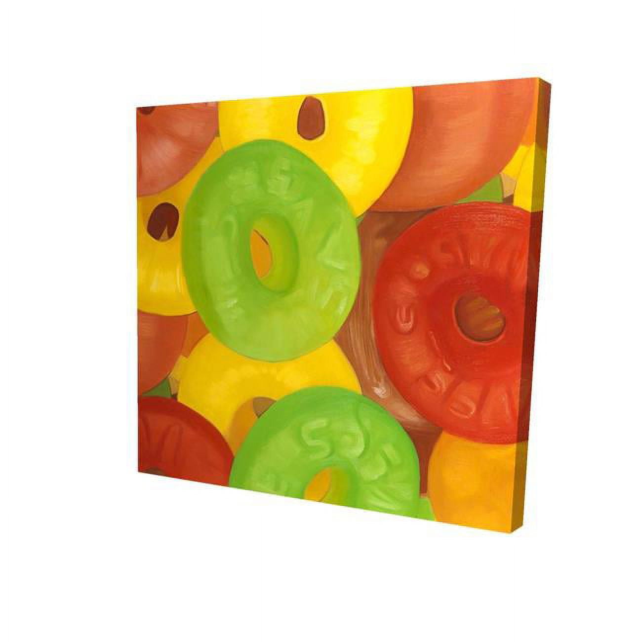 32 x 32 in. Colorful Jujubes-Print on Canvas