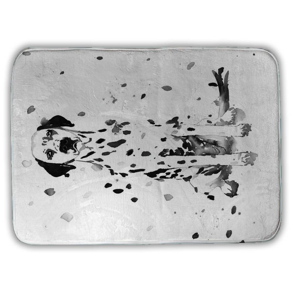 5930-2417-AN472 17 x 24 in. Dalmatian Dog Bath Mat - Minimalist Bedroom Decor Essential