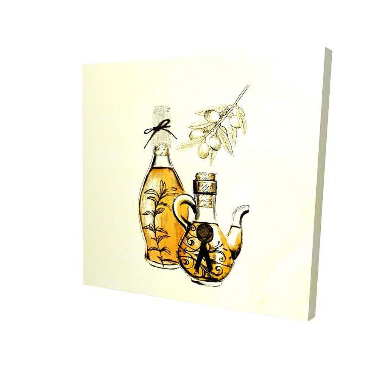32 x 32 in. Two Bottles of Olive Oil-Print on Canvas