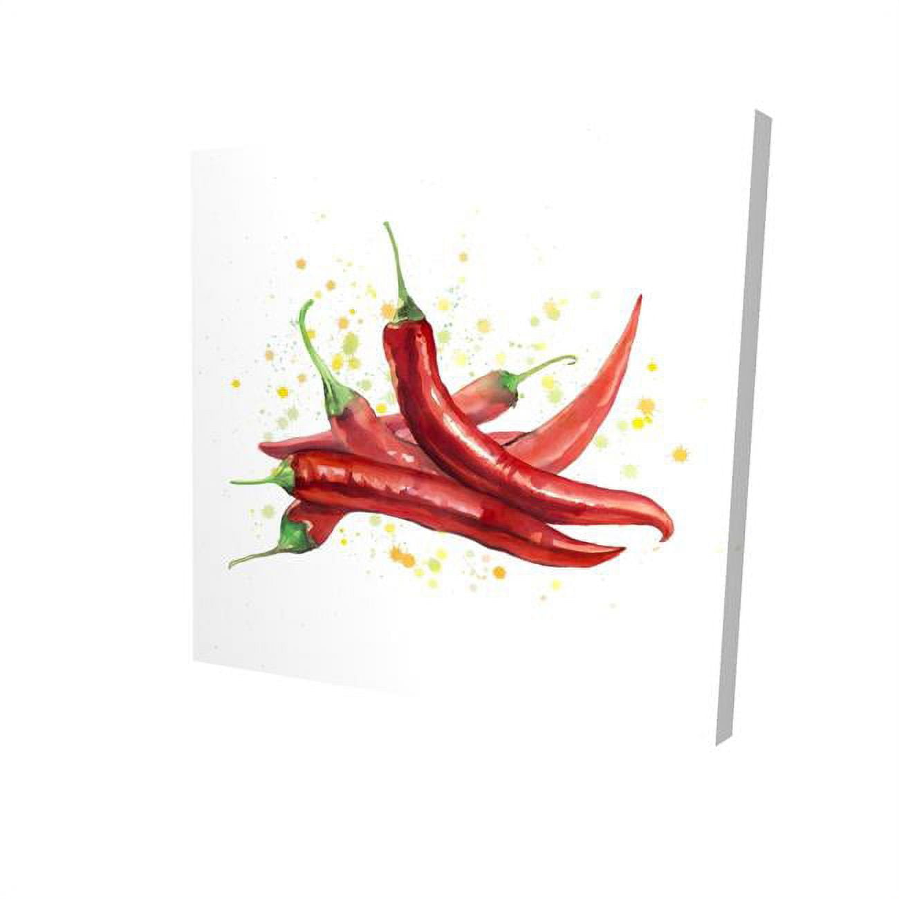 32 x 32 in. Red Hot Peppers-Print on Canvas
