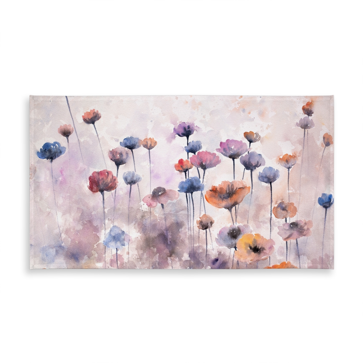 Picture of Begin Home Decor C1TCLRGEUNO2QV 58 x 102 in. Small Wildflowers Tablecloth - Floral Indoor & Outdoor Decor