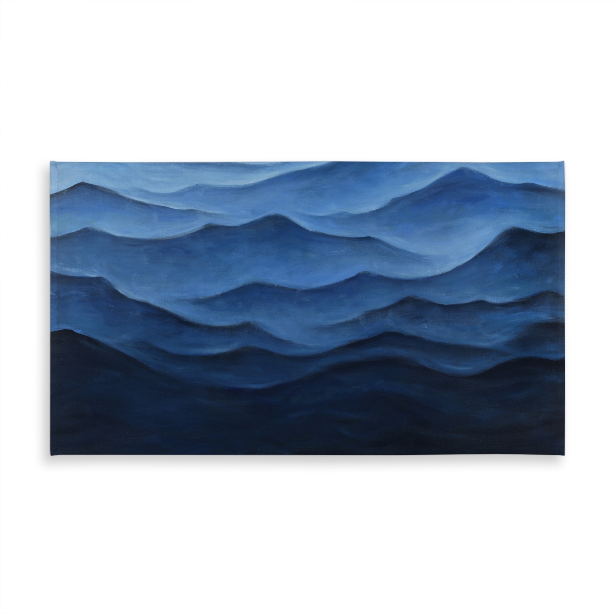 Picture of Begin Home Decor C1TCLRGE2KNDZZ 58 x 102 in. Blue Ocean Coastal Minimalist Tablecloth - Indoor & Outdoor Decor