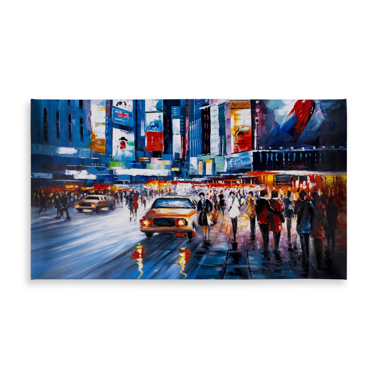 Picture of Begin Home Decor C1TCLRGEKR7D1C 58 x 102 in. Times Square Perspective Tablecloth - Indoor & Outdoor Decor