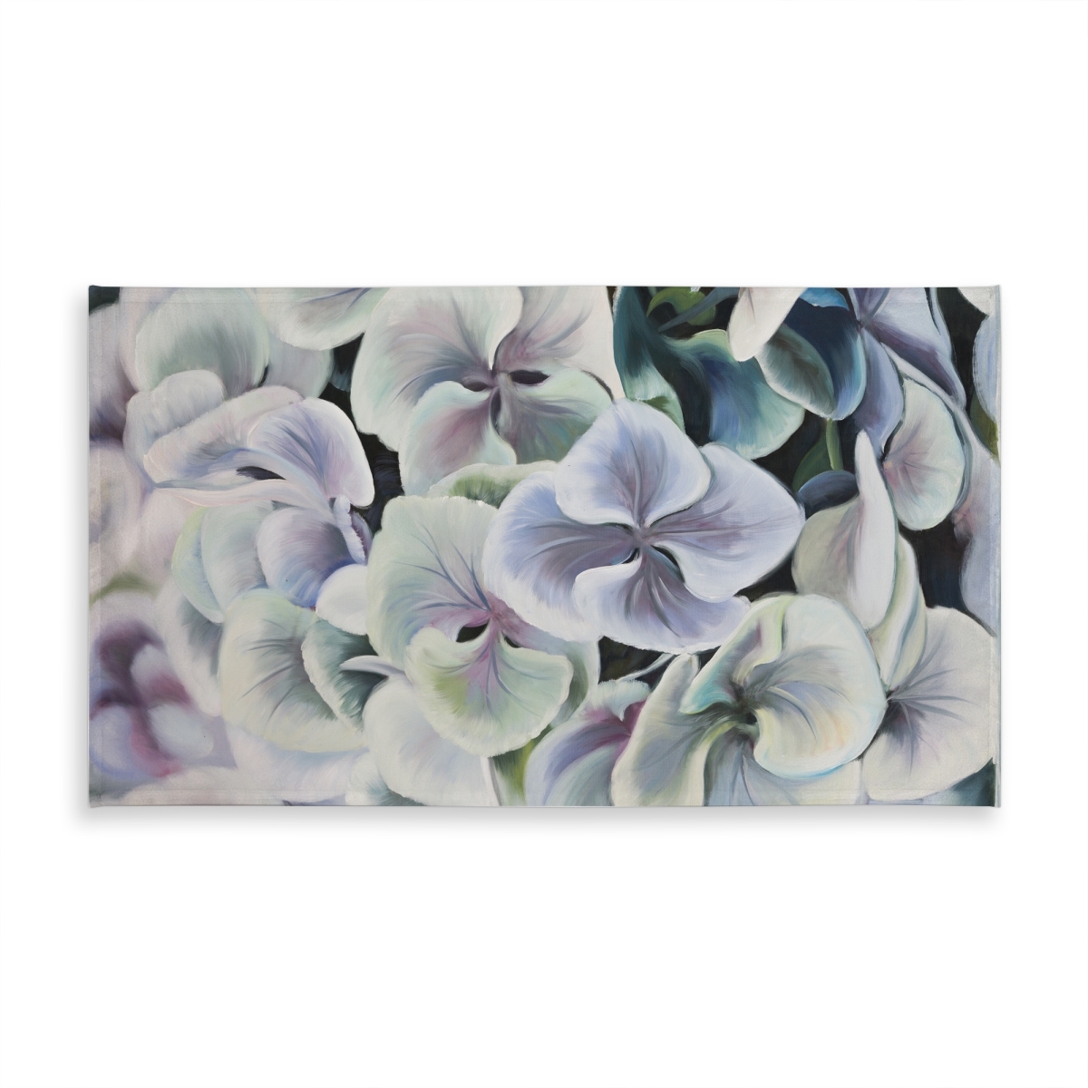 Picture of Begin Home Decor C1TCLRGEZQAX53 58 x 102 in. Purple Rustic Tablecloth - Colorful Hydrangea Flowers Decor