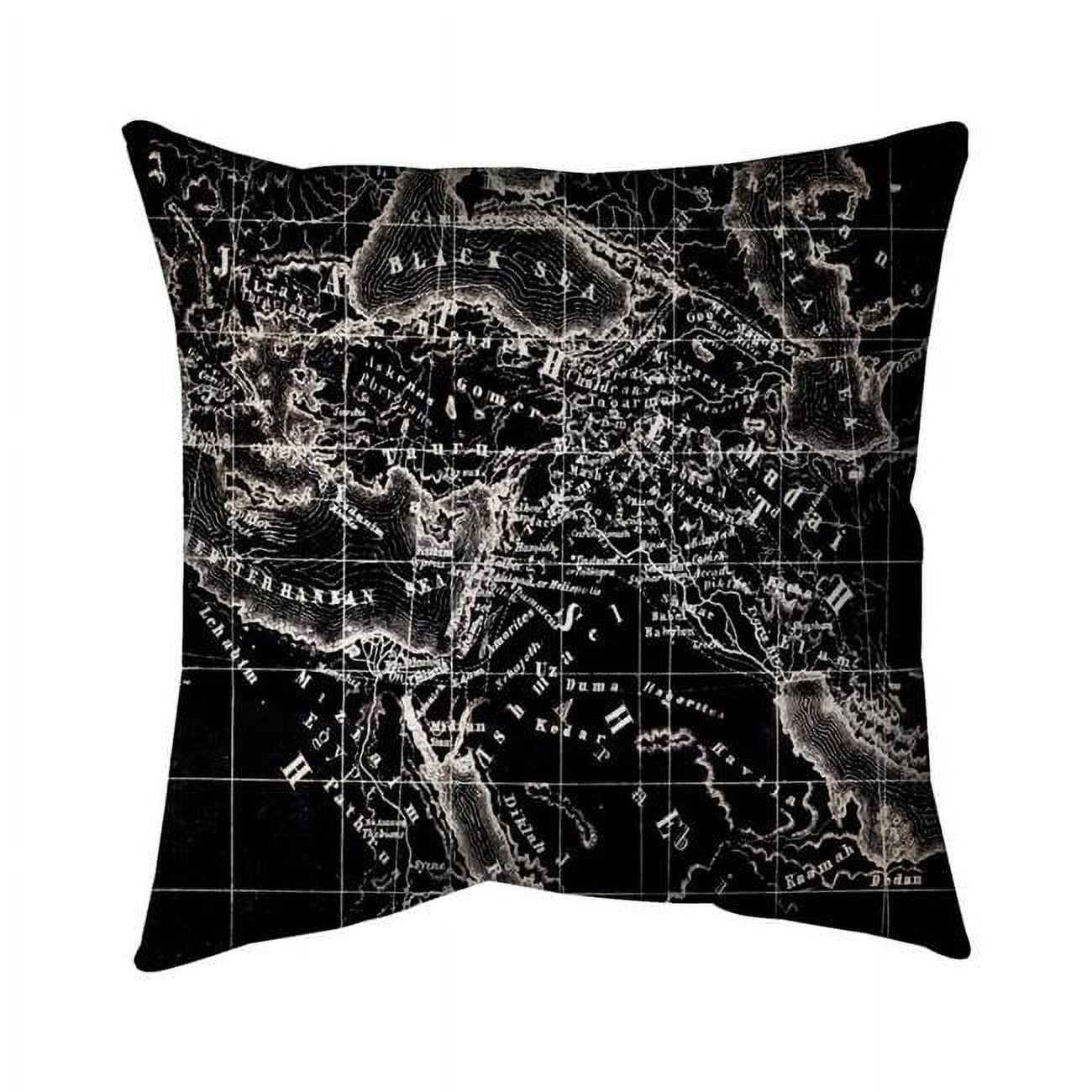 18 x 18 in. Old Maritime Maps-Double Sided Print Indoor Pillow