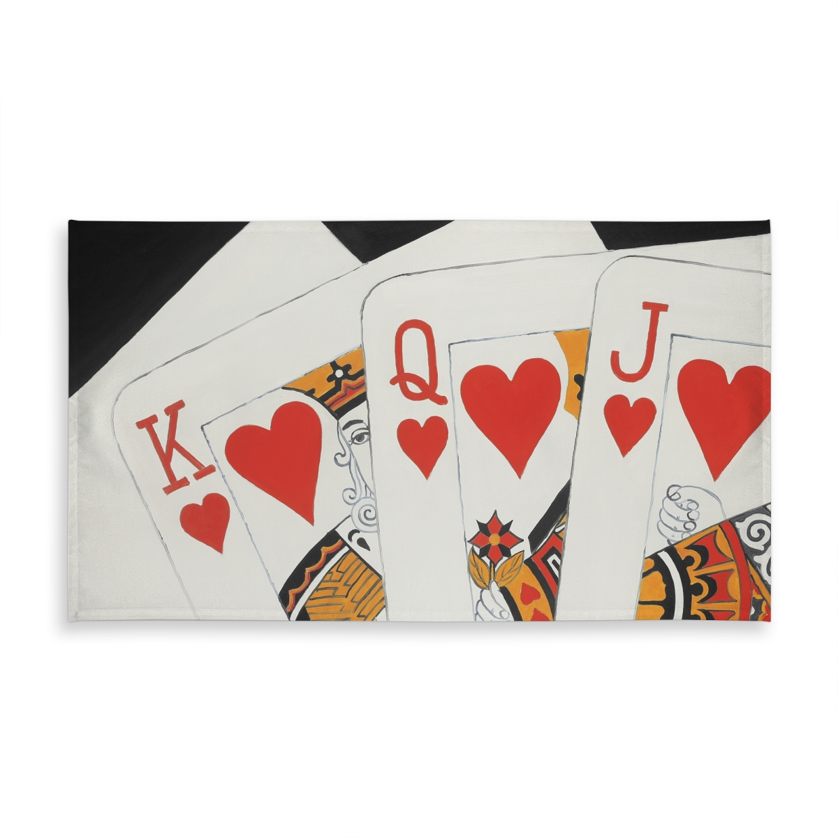 Picture of Begin Home Decor C1TCLRGEXRA1B7 58 x 102 in. Heart Royal Flush Tablecloth - Indoor & Outdoor Home Decor