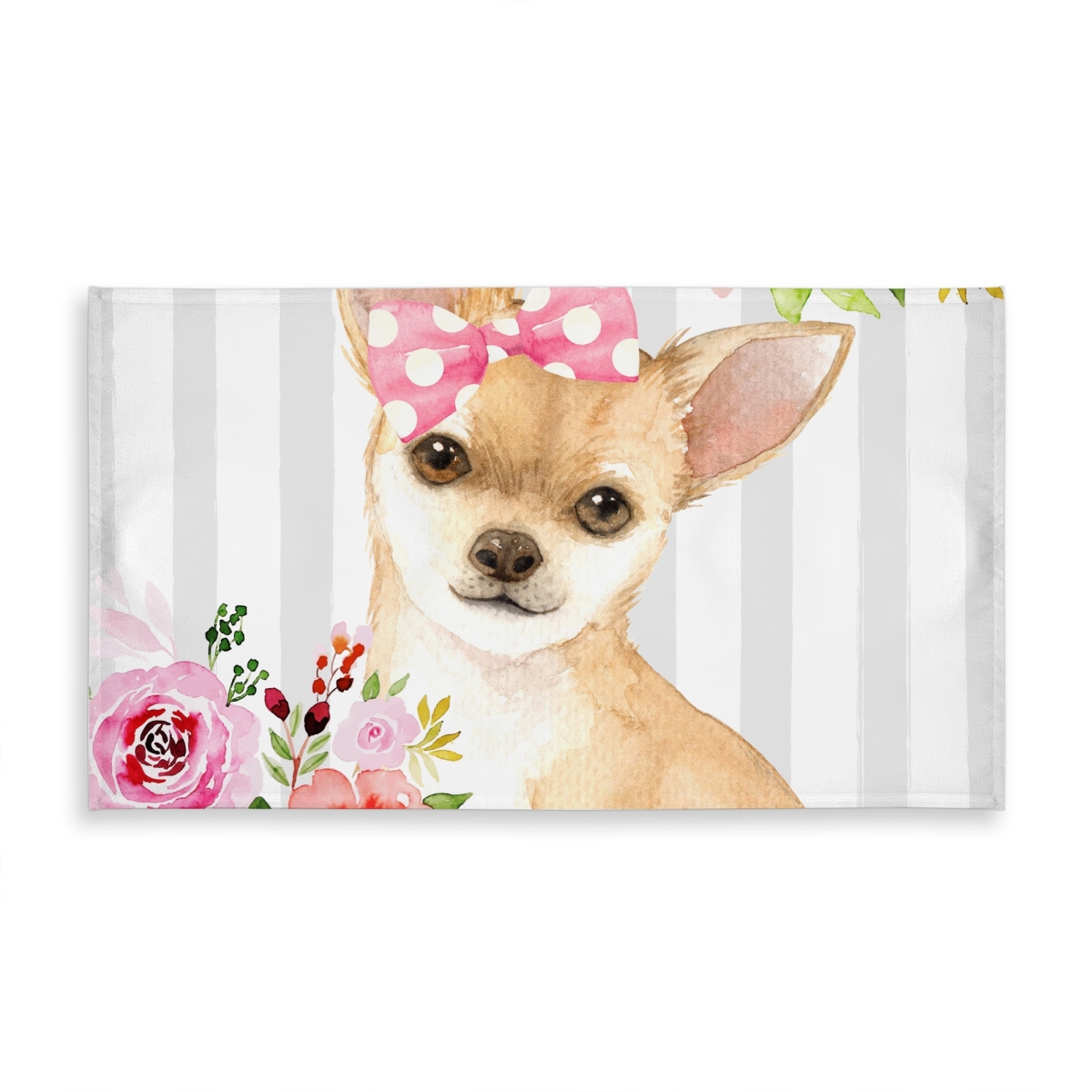C1TCLRGE87JDMK 58 x 102 in. Chihuahua Dog Tablecloth - White Illustrative Bedroom Decor