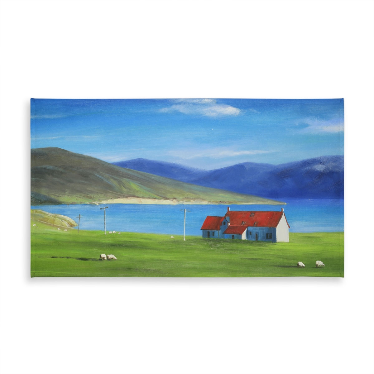 Picture of Begin Home Decor C1TCLRGEP576Y4 58 x 102 in. Blue Trees Tablecloth - Scottish Highlands Home Decor