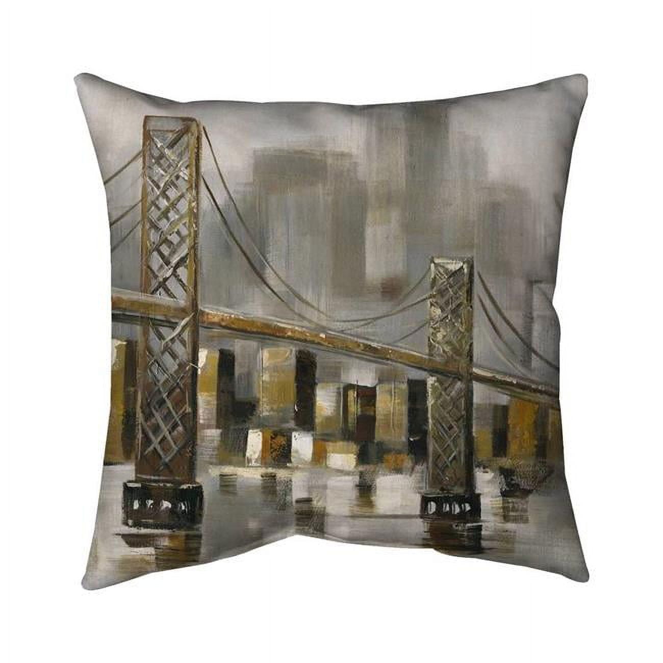 18 x 18 in. Bridge by A Cloudy Day-Double Sided Print Indoor Pillow