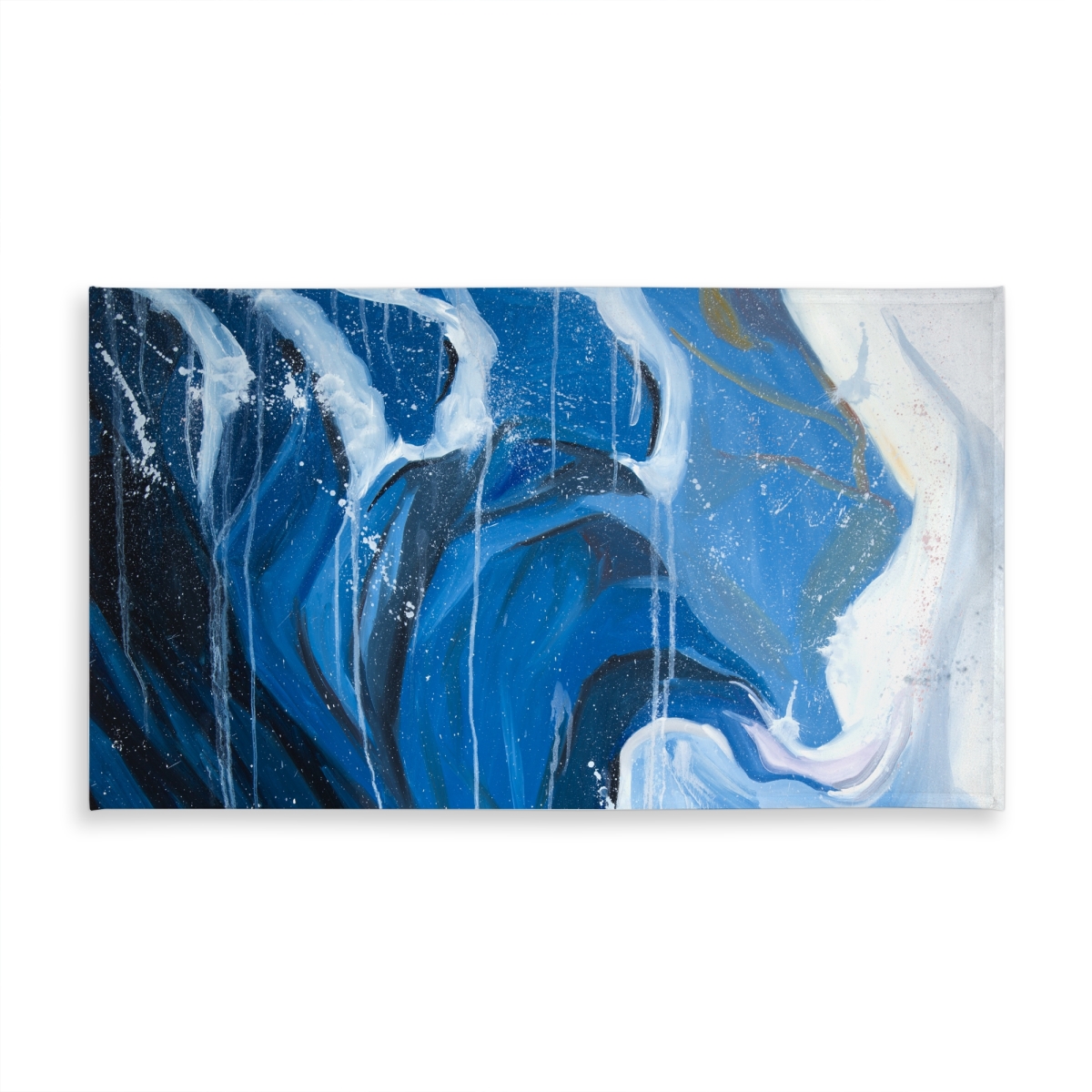 Picture of Begin Home Decor C1TCLRGETVG6I5 58 x 102 in. Abstract Wave Tablecloth - Modern Sea Indoor & Outdoor Decor