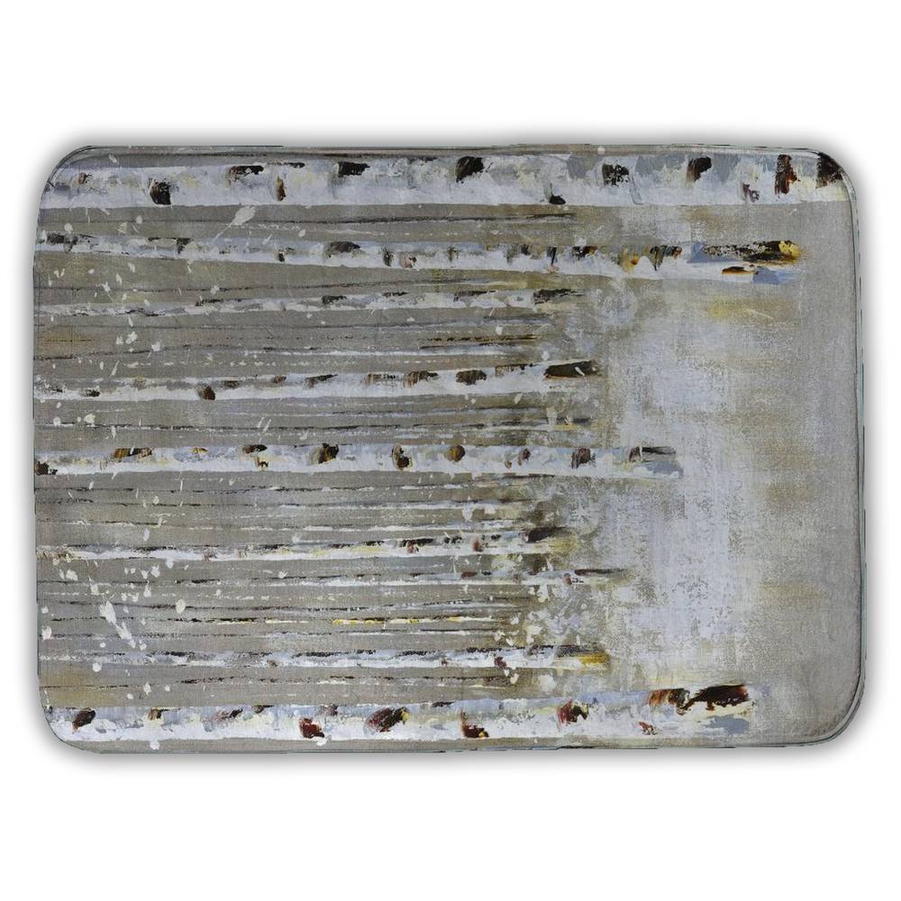 5930-2417-LA7 17 x 24 in. Birch Forest Bath Mat - Modern Trees Landscape Home Decor