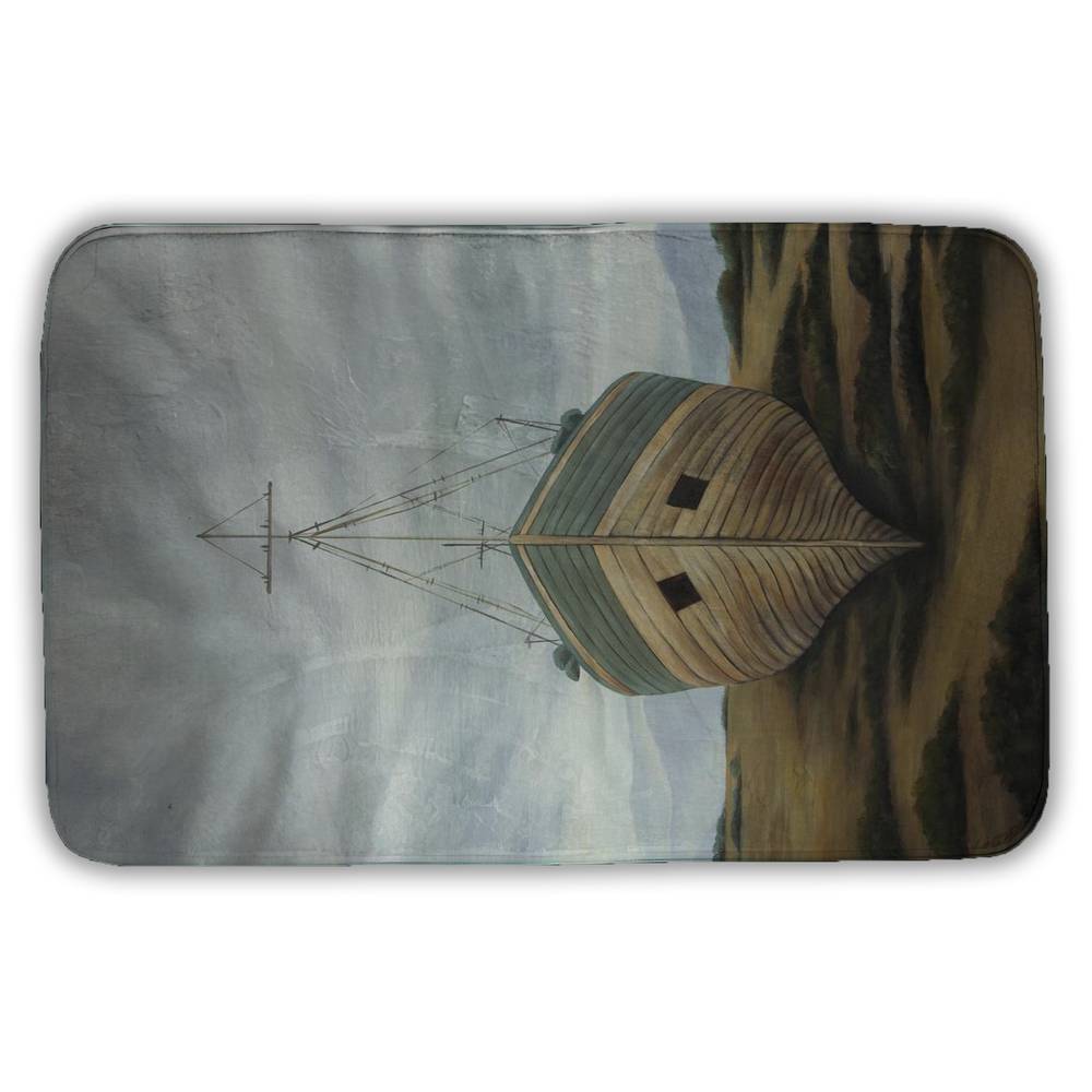5930-3421-CO146 21 x 34 in. Boat Bathroom Brown Bath Mat - Home Decor Essentials