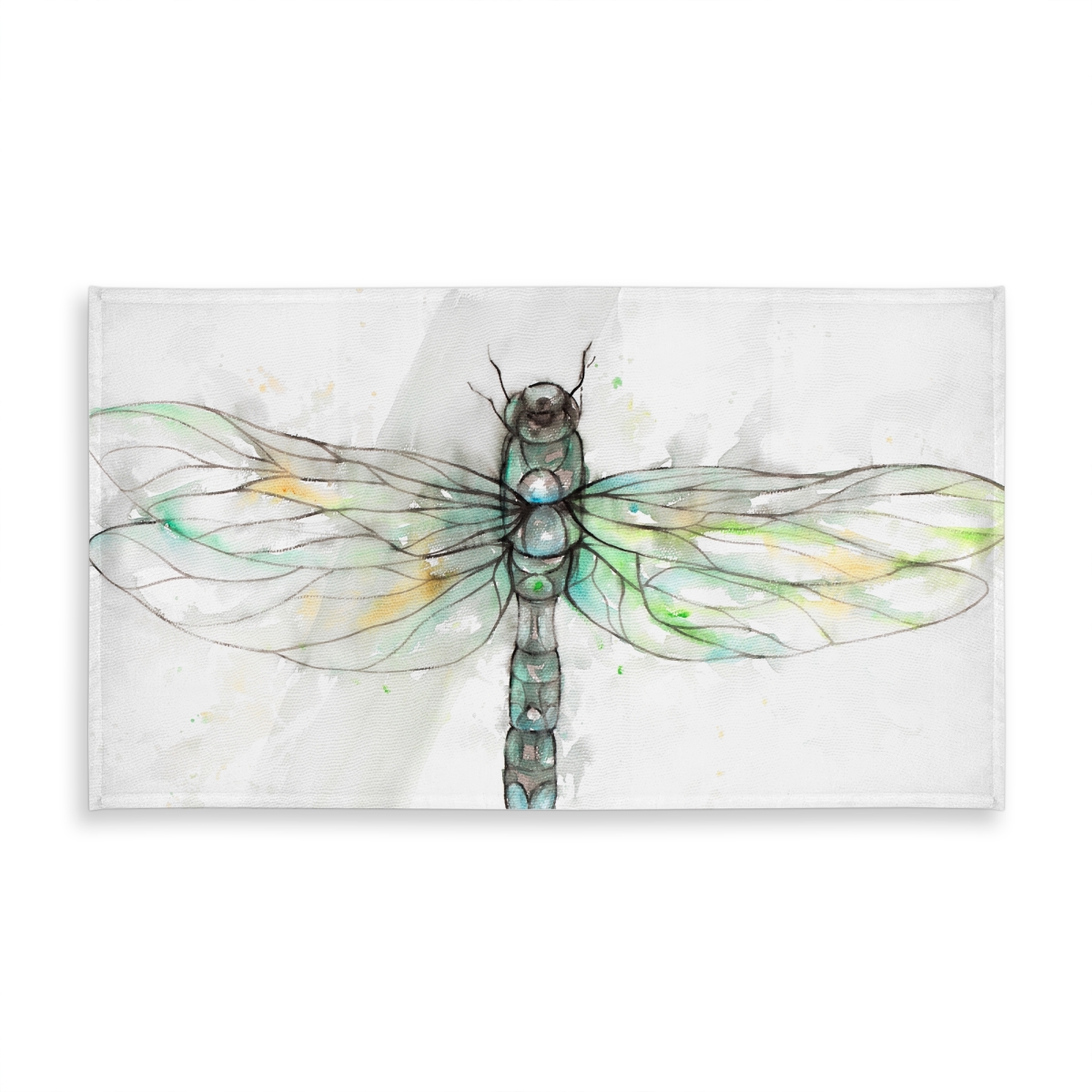 Picture of Begin Home Decor C1TCLRGEZ7SEWK 58 x 102 in. Dragonfly Tablecloth - Green Animals Home Decor Indoor & Outdoor