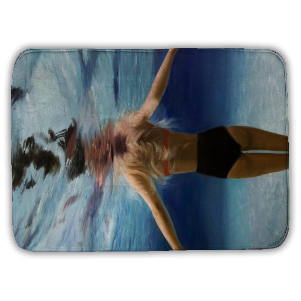 5930-2417-FI62 17 x 24 in. Under the Sea Blue Bedroom Bath Mat - Home Decor Essential