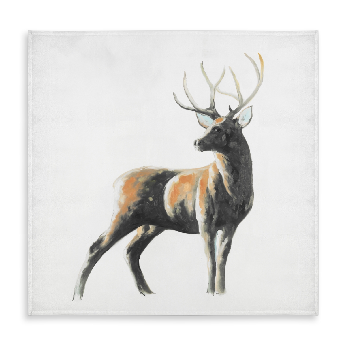 Picture of Begin Home Decor C1TC5858KKZEQE 58 x 58 in. Abstract Deer Animal Tablecloth - Indoor & Outdoor Brown Decor