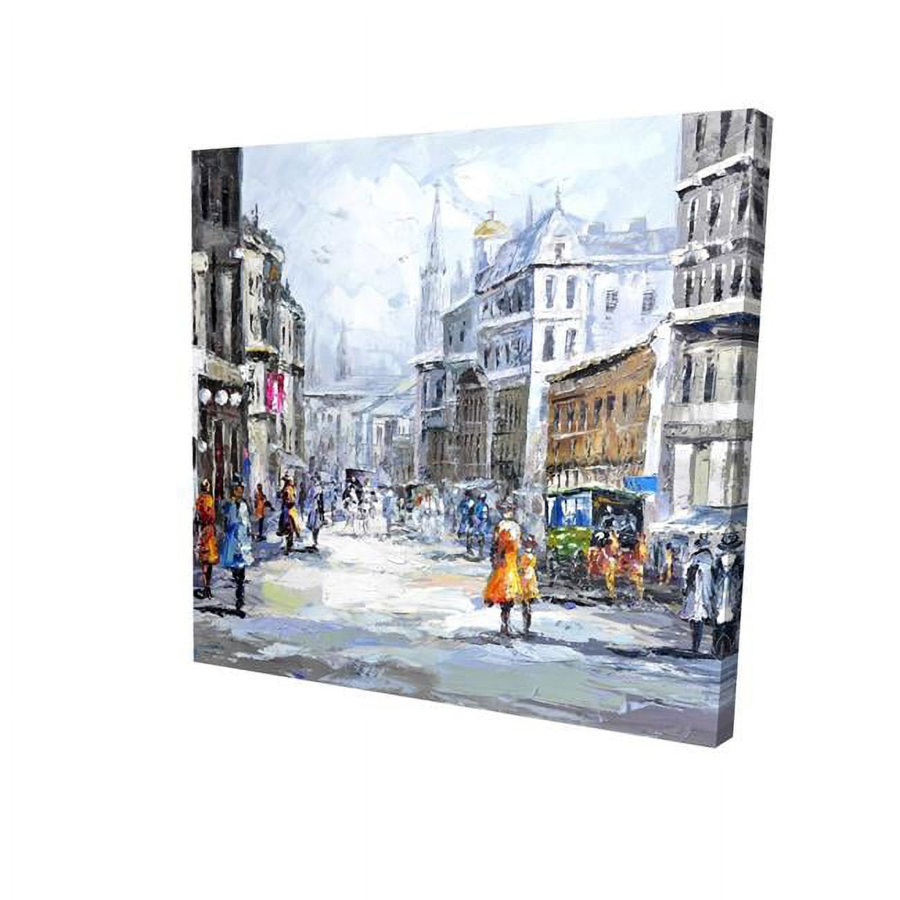 8 x 8 in. Busy Street by A Cloudy Day-Print on Canvas