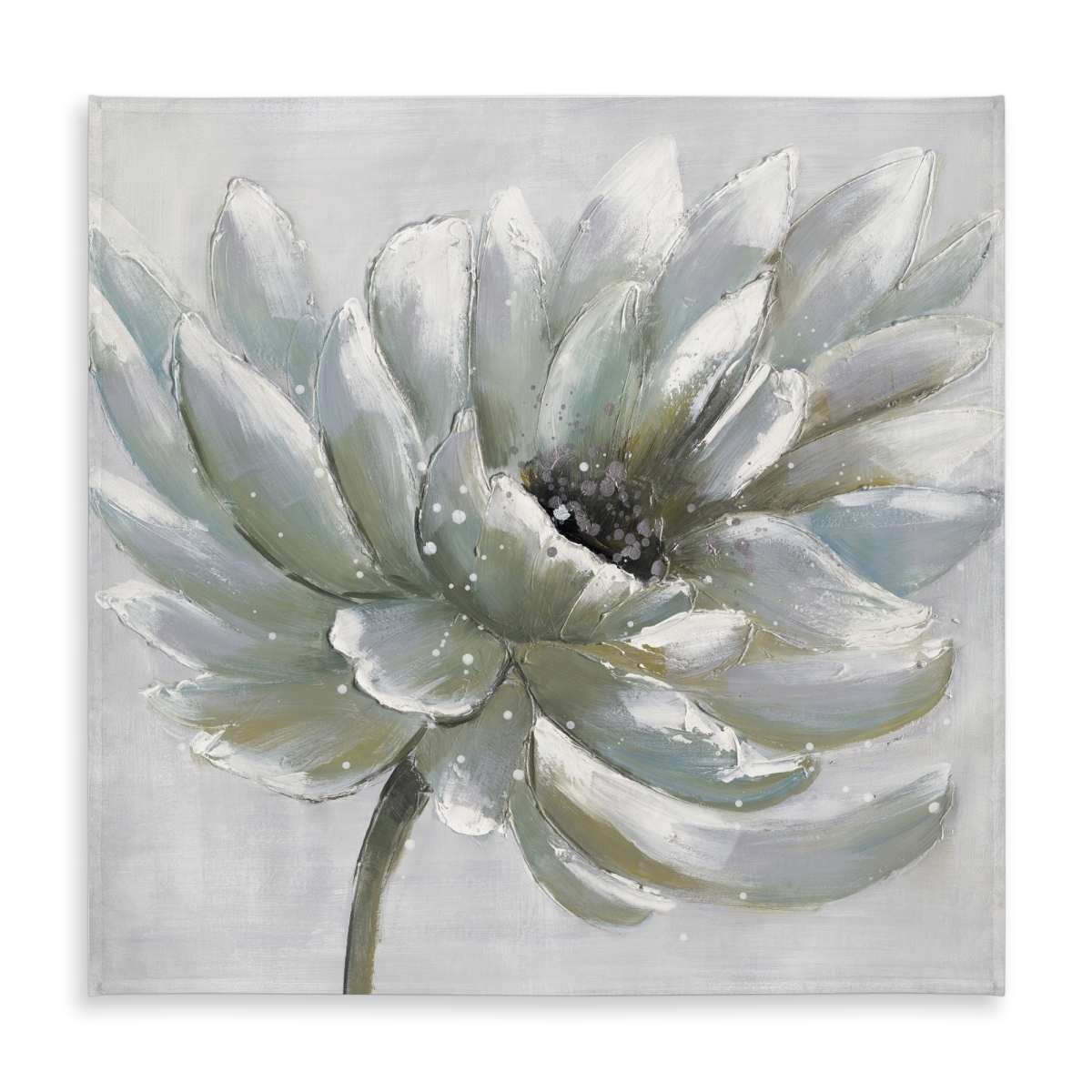 Picture of Begin Home Decor C1TC5858D4X6OT 58 x 58 in. White Chrysanthemum Tablecloth - Indoor & Outdoor Home Decor