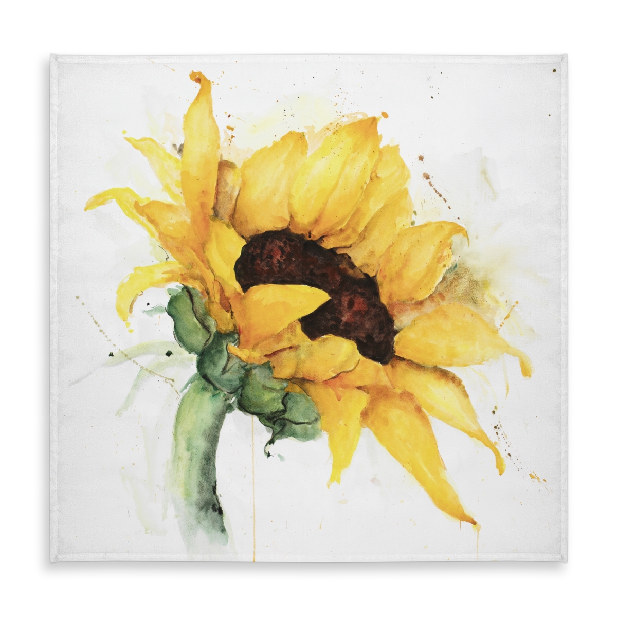 Picture of Begin Home Decor C1TC5858UA05FW 58 x 58 in. Rustic Sunflower Tablecloth - Indoor & Outdoor Home Decor