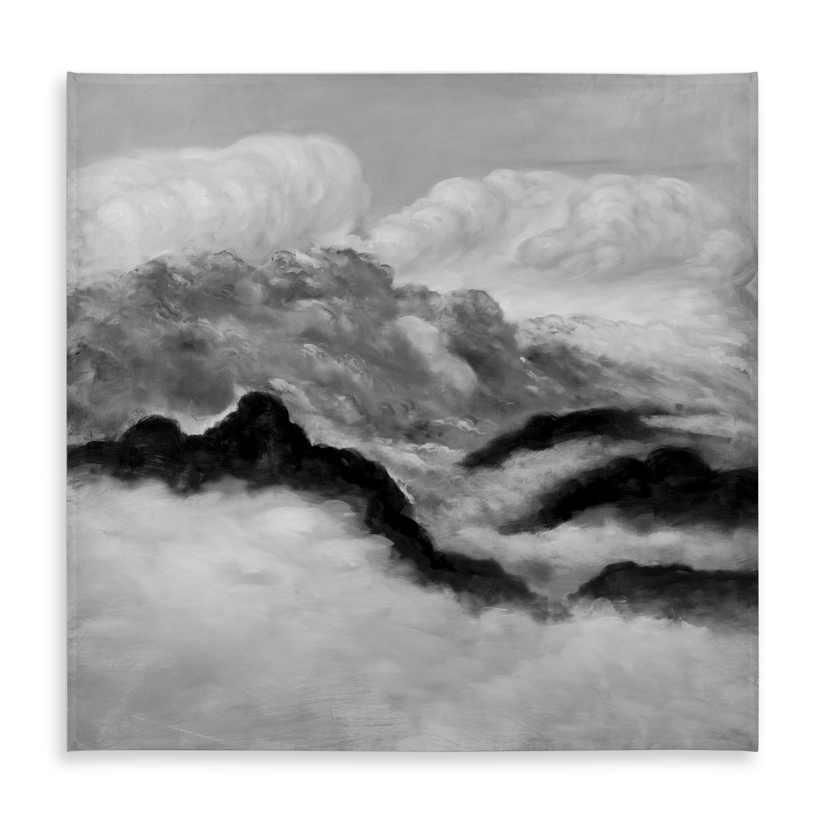 Picture of Begin Home Decor C1TC5858KGKKXQ 58 x 58 in. Gray Clouds Tablecloth - Indoor & Outdoor Home Decor - White Mountains