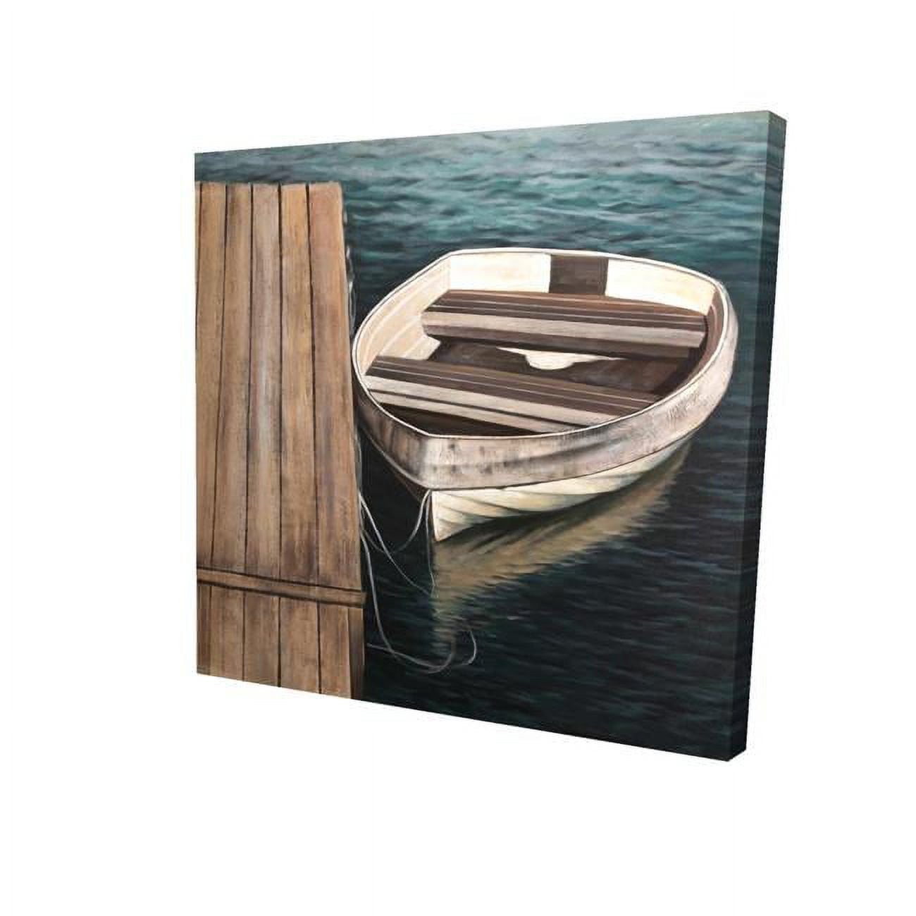 8 x 8 in. Rowboats-Print on Canvas
