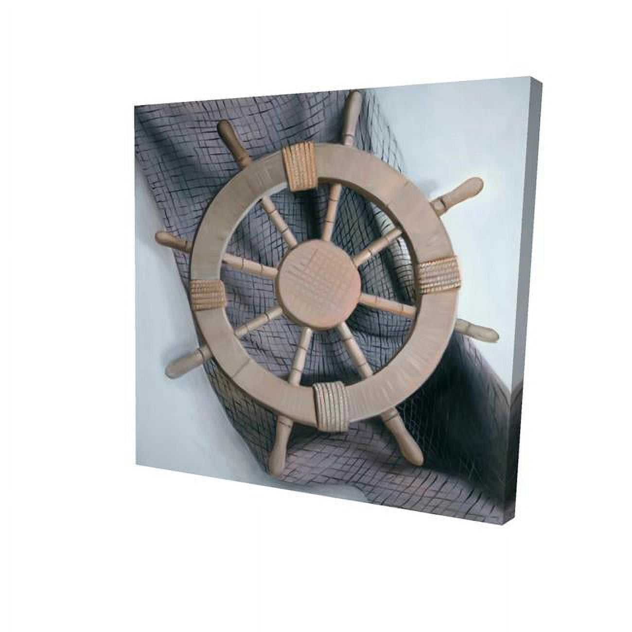 8 x 8 in. Helm on A Fishing Net-Print on Canvas