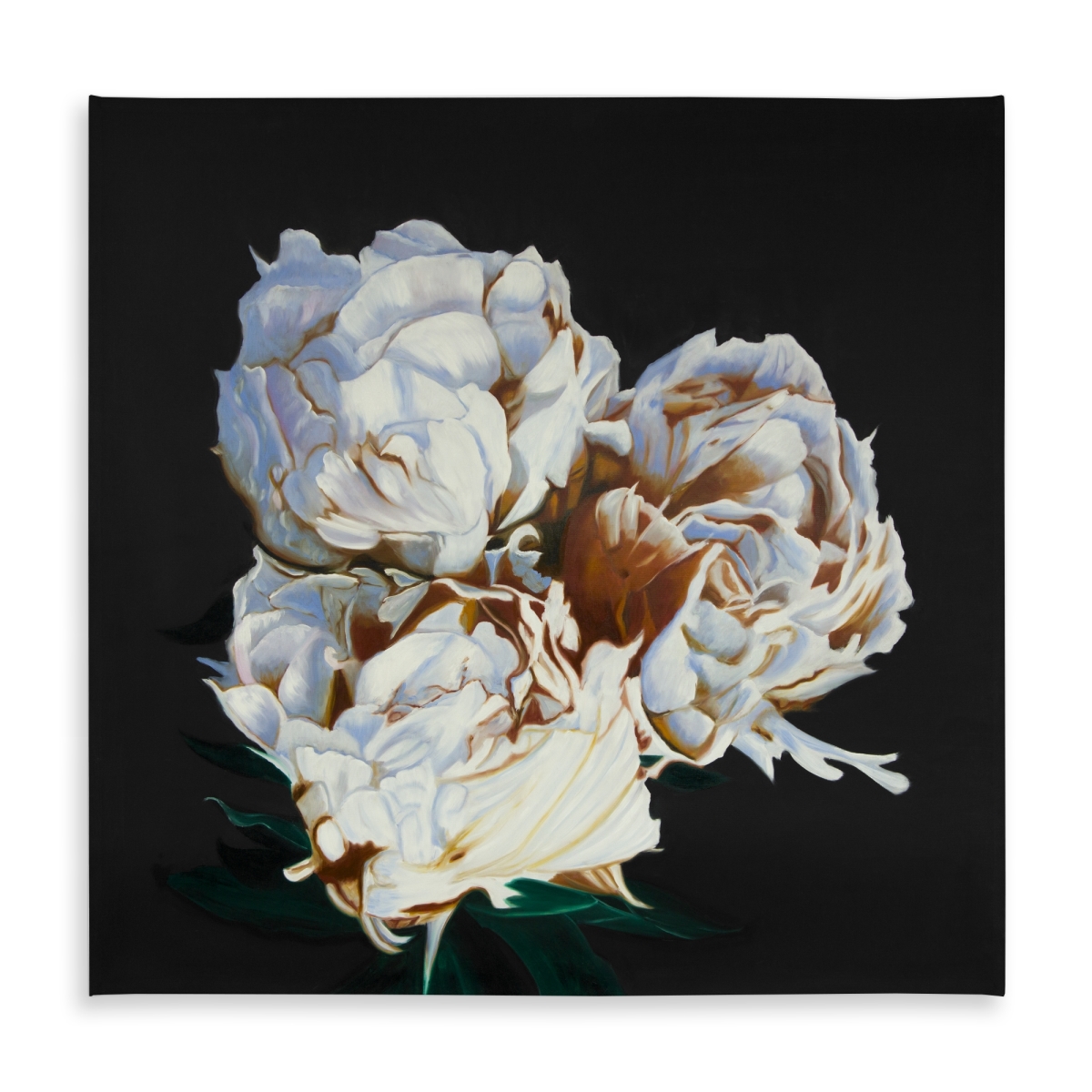 Picture of Begin Home Decor C1TC585819UI5B 58 x 58 in. Blooming Peonies Tablecloth - Romantic Floral Indoor & Outdoor Decor