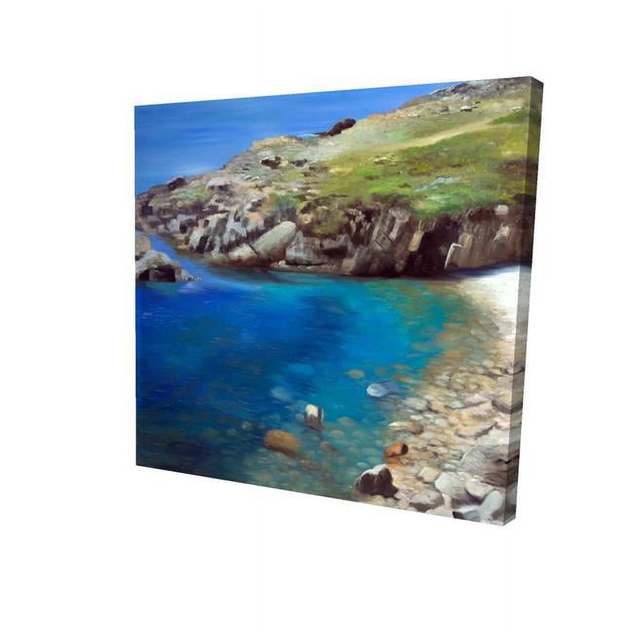 8 x 8 in. Spanish Coast-Print on Canvas